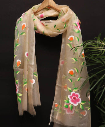 Organza Fabric Material Dupatta  Stole Scarf Digital Print Buy Now Fabric Dekho